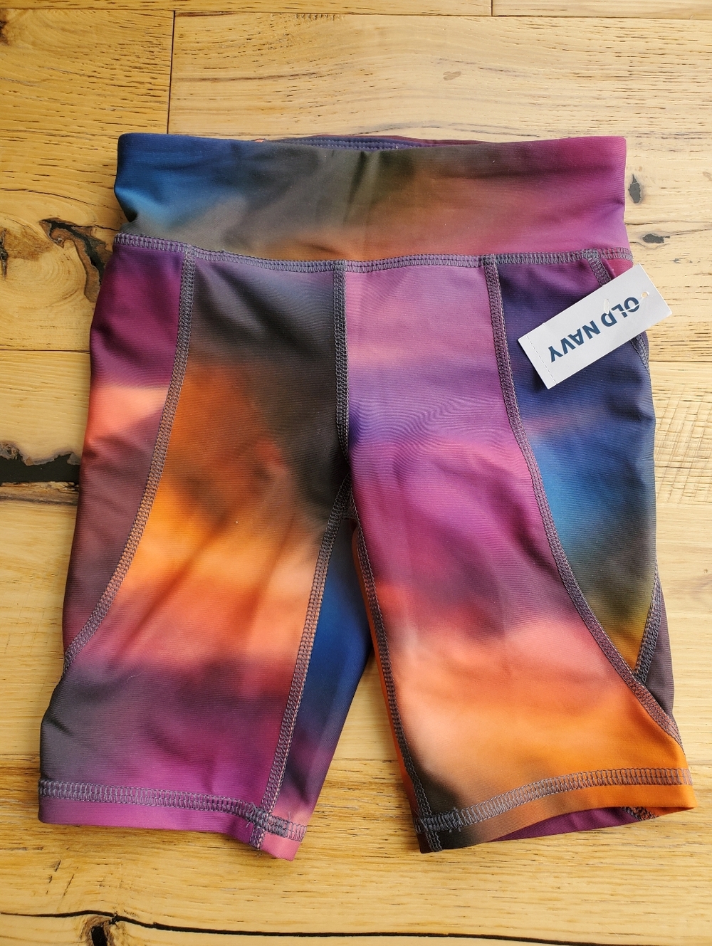 Old Navy Sunset Tie-Dye Active Shorts